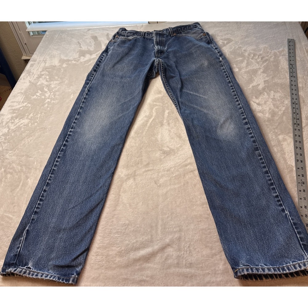 Vintage Levis 505 Jeans Men 34x36 Tag Regular Fit Straight 100% Cotton Y2K